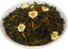 Чай зеленый HANSA TEA Улыбка Гейши, 500 г, фольгированный пакет, крупнолистовой зеленый ароматизированный чай, купить чай