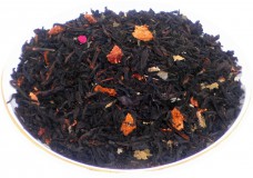 Чай черный HANSA TEA Земляника со сливками, 500 г, фольгированный пакет, крупнолистовой ароматизированный чай, купить чай