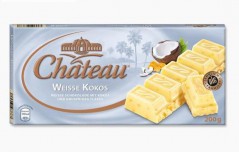 Шоколад Chateau Weisse Kocos (Шато Вайсе Кокос) 200 г, плитка, немецкий шоколад
