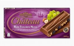 Шоколад Chateau Rum Trauben Nuss (Шато Рам Траубен Нусс) 200 г, плитка, немецкий шоколад