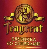 Teagreat, Клубника со сливками, черный фруктовый, весовой (0,1 кг.)